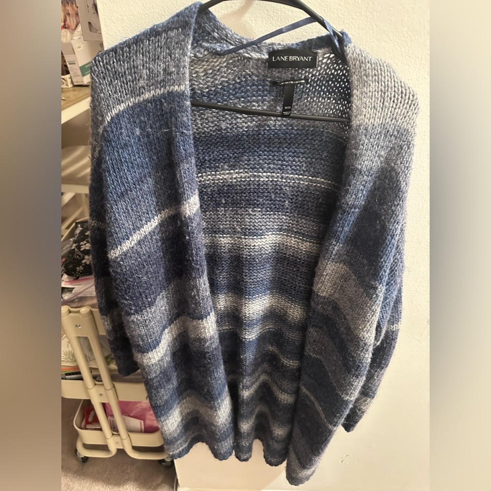 Lane Bryant Heathered Blue Sweater